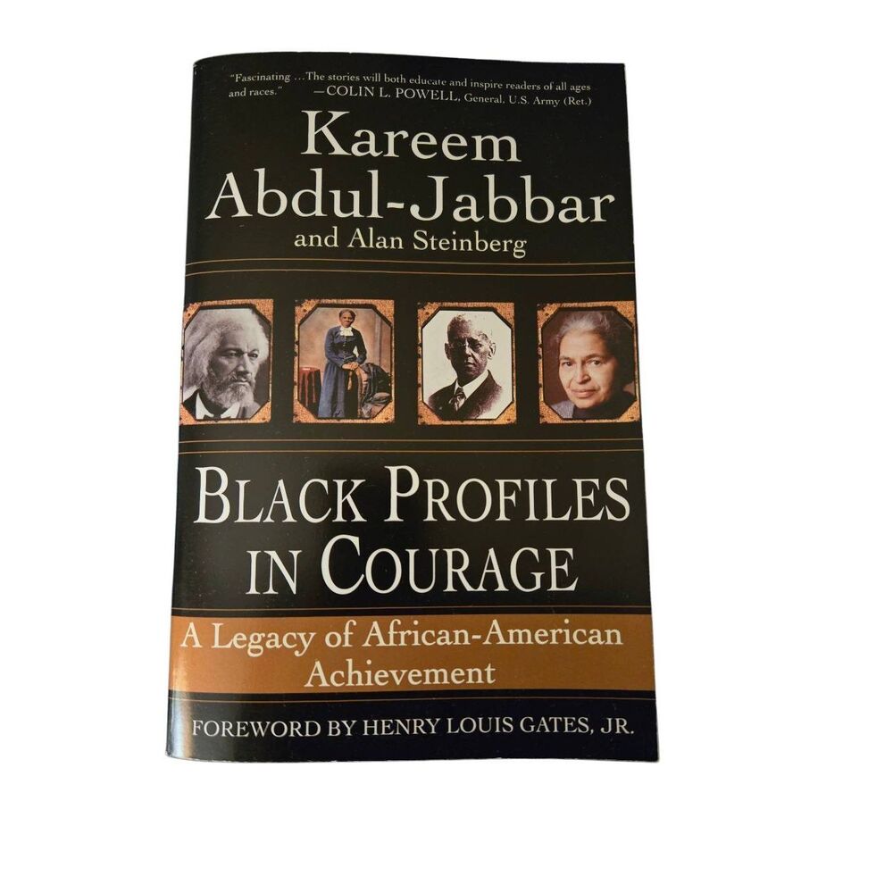 Black profiles in courage by Kareem Abdul-Jabbar - perennial books - isbn 038081